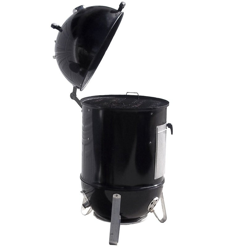 BBQgaskets.com Stainless Lid Hinge Kit compatible with Weber Smokey Mountain Grill 18.5 22.5 quick release - Image 2